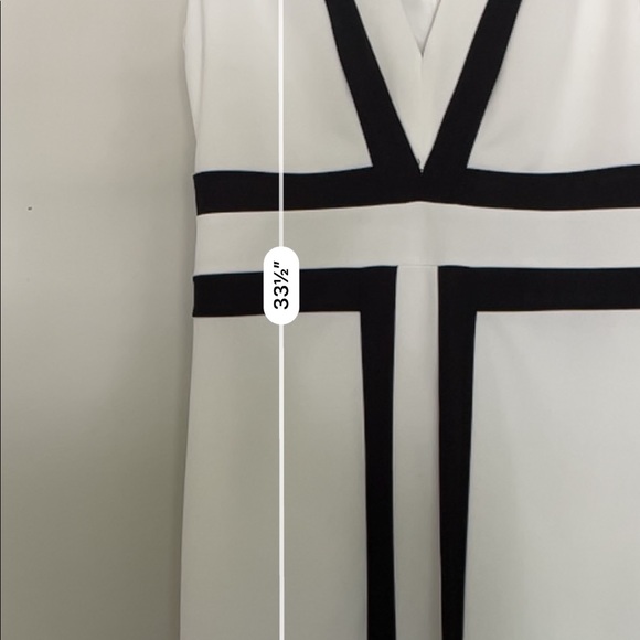 Fabrik white v-neck semi formal dress - Picture 5 of 5